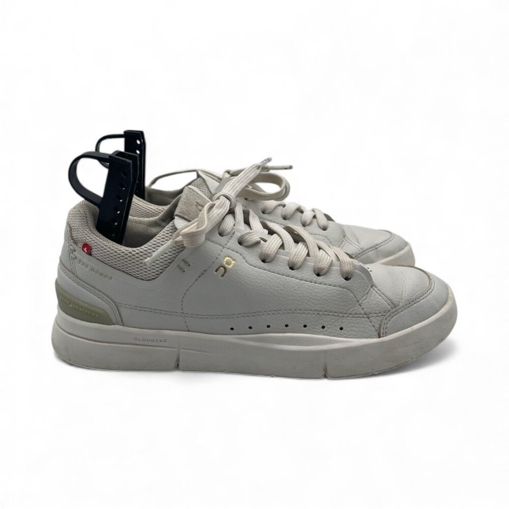 On Cloud The Roger Women’s White Leather Athletic Sneakers